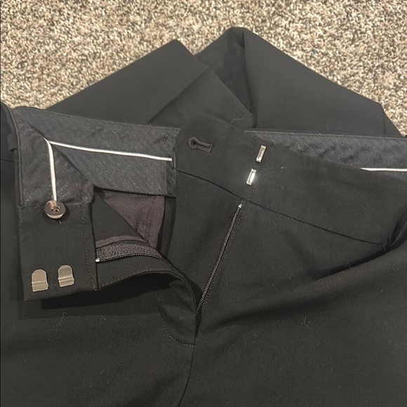 Black Dress Pants with Straight Leg Design - Picture 2 of 3